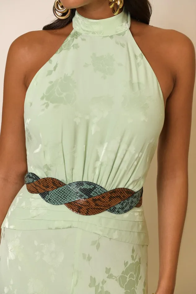RIXO Belts Preesha Brown And Green 8211 Women RIXO Belts Preesha Brown And Green 8211 Women