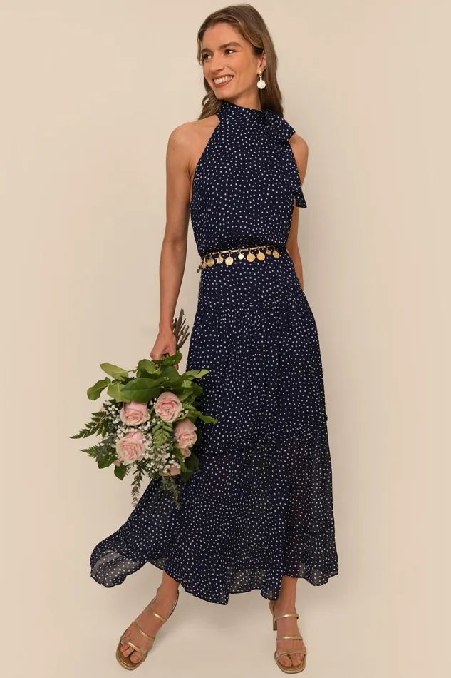 RIXO Dresses Abi Mini Navy Polka Dot 8211 Women RIXO Dresses Abi Mini Navy Polka Dot 8211 Women