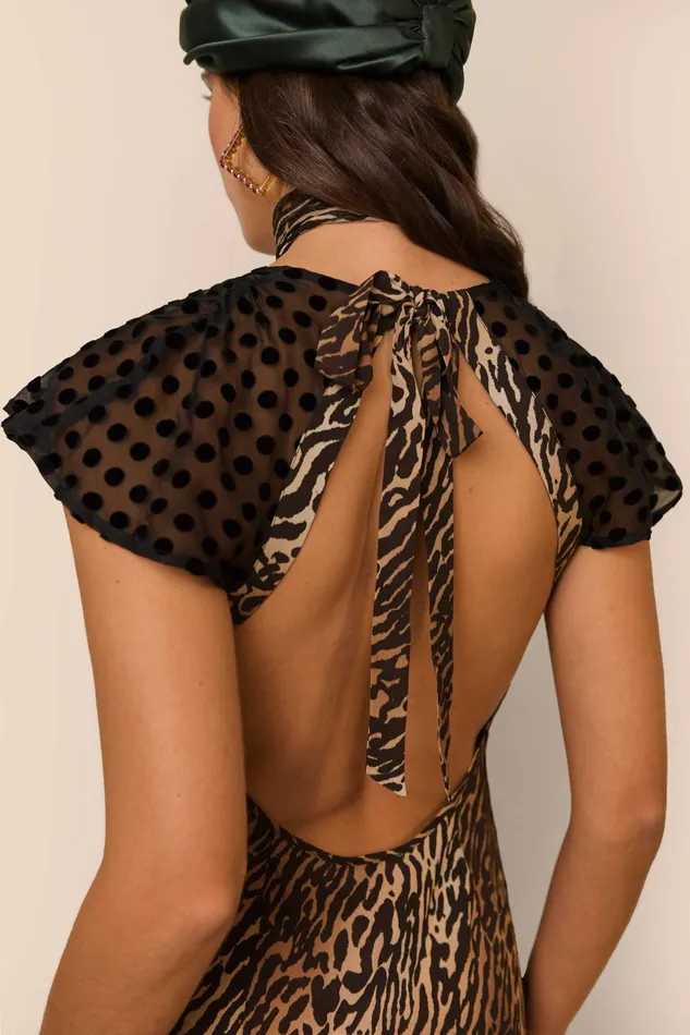 RIXO Dresses Angelina Bohemia Leopard Spot Mix 8211 Women RIXO Dresses Angelina Bohemia Leopard Spot Mix 8211 Women