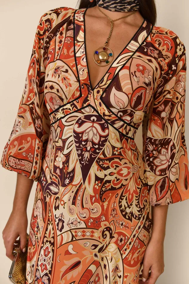 RIXO Dresses Ayla Grace Paisley Canyon 8211 Women