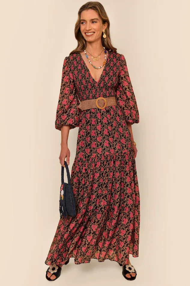 RIXO Dresses Brooke Rennie Rose Navy 8211 Women RIXO Dresses Brooke Rennie Rose Navy 8211 Women