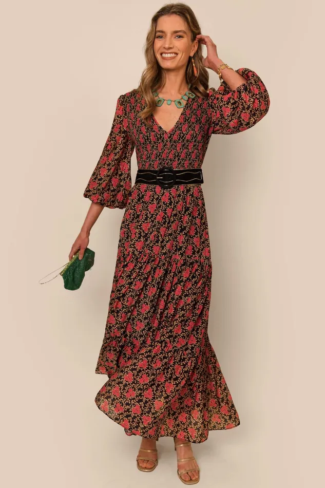 RIXO Dresses Brooke Rennie Rose Navy 8211 Women RIXO Dresses Brooke Rennie Rose Navy 8211 Women