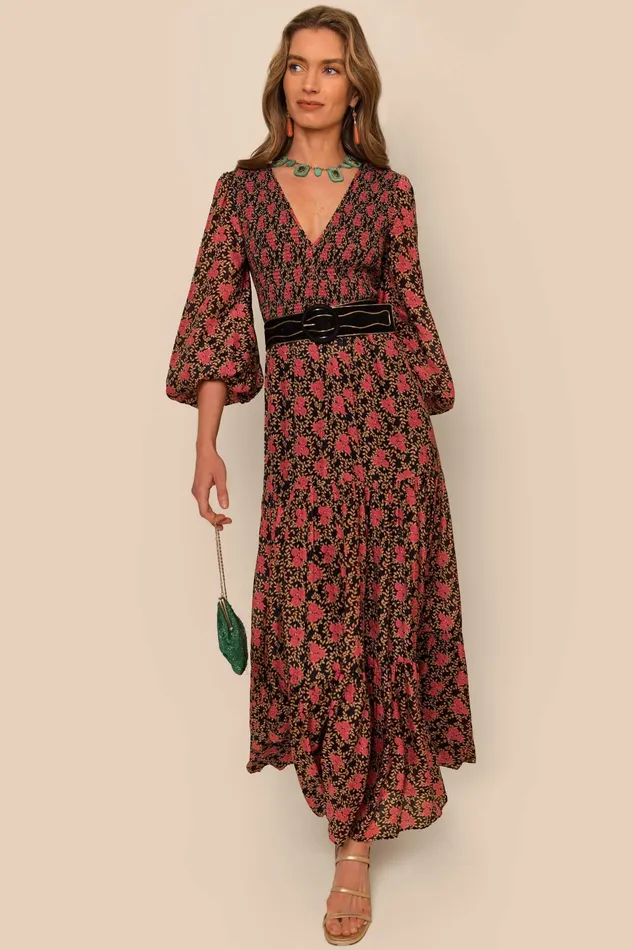 RIXO Dresses Brooke Rennie Rose Navy 8211 Women RIXO Dresses Brooke Rennie Rose Navy 8211 Women