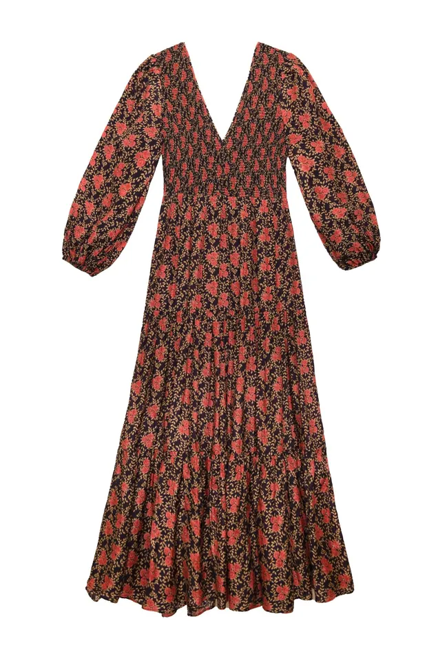 RIXO Dresses Brooke Rennie Rose Navy 8211 Women RIXO Dresses Brooke Rennie Rose Navy 8211 Women