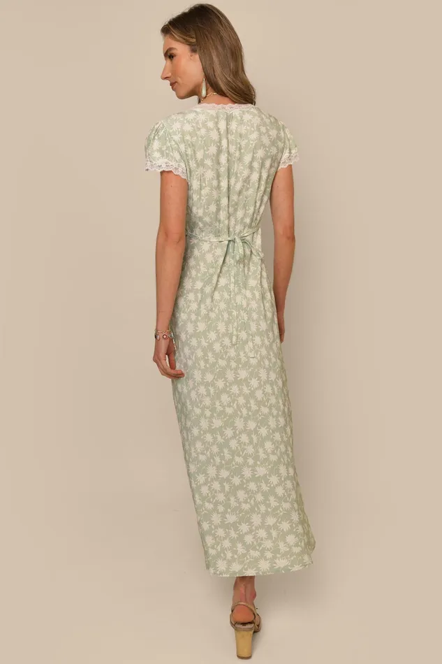 RIXO Dresses Clarice Vintage Daisy Green 8211 Women RIXO Dresses Clarice Vintage Daisy Green 8211 Women