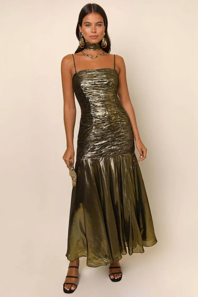 RIXO Dresses Claudette Gold 8211 Women