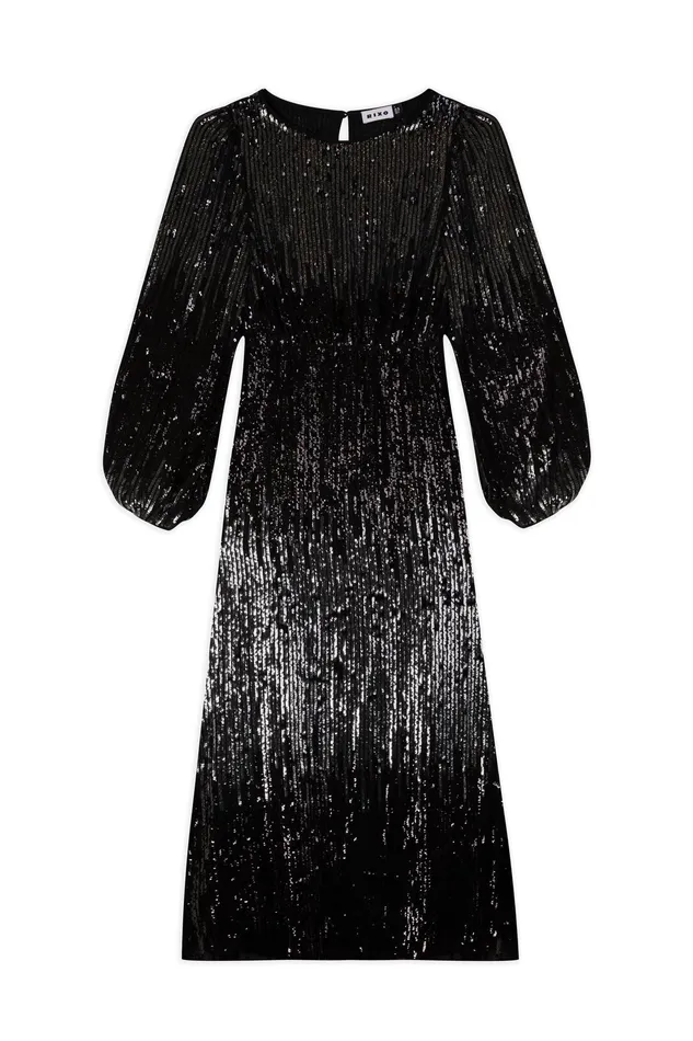 RIXO Dresses Coco Black Sequin 8211 Women RIXO Dresses Coco Black Sequin 8211 Women