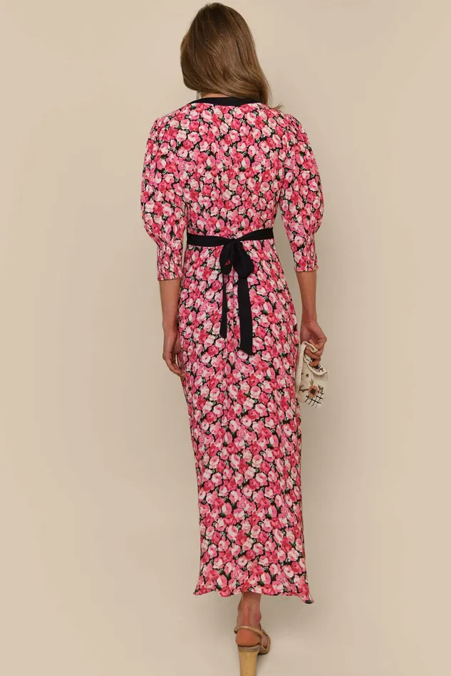 RIXO Dresses Deanna Pink English Rose Mix 8211 Women RIXO Dresses Deanna Pink English Rose Mix 8211 Women