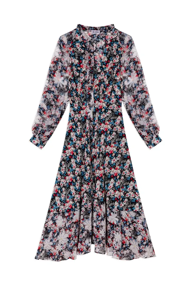 RIXO Dresses Diya Black Daisy Parade 8211 Women RIXO Dresses Diya Black Daisy Parade 8211 Women