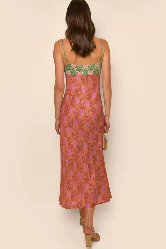 RIXO Dresses Dulcia Woodblock Cinnamon Mix 8211 Women