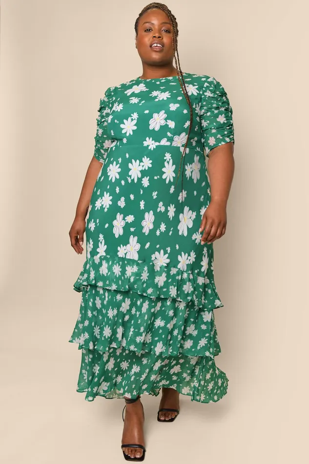 RIXO Dresses Evelyn Green Daisy Dream 8211 Women RIXO Dresses Evelyn Green Daisy Dream 8211 Women