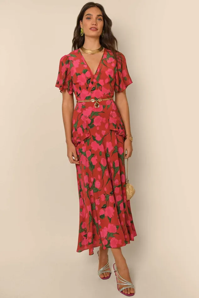 RIXO Dresses Evie Fontainhas Floral Valentine 8211 Women