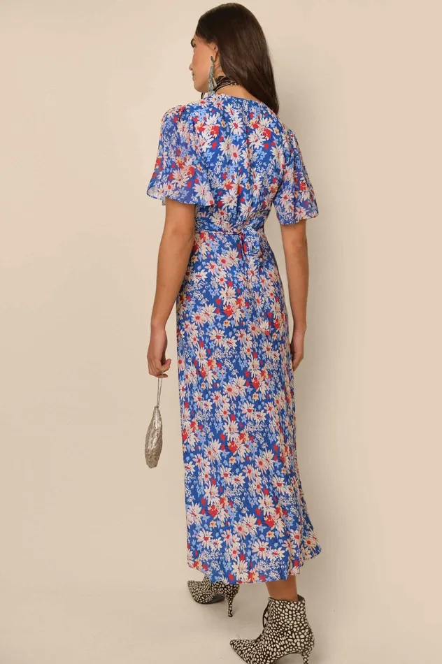 RIXO Dresses Florida Blue Daisy Trail 8211 Women RIXO Dresses Florida Blue Daisy Trail 8211 Women