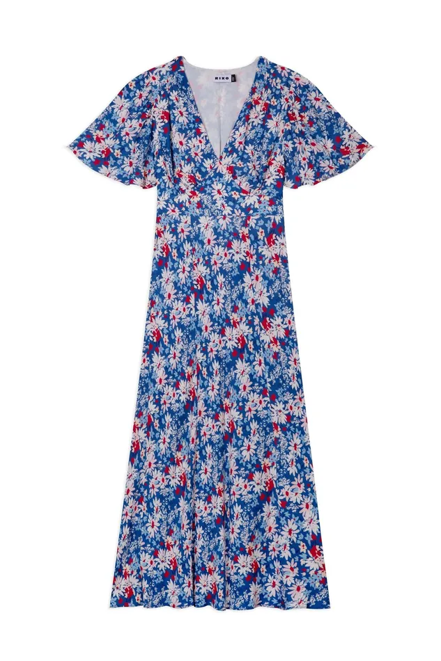 RIXO Dresses Florida Blue Daisy Trail 8211 Women RIXO Dresses Florida Blue Daisy Trail 8211 Women
