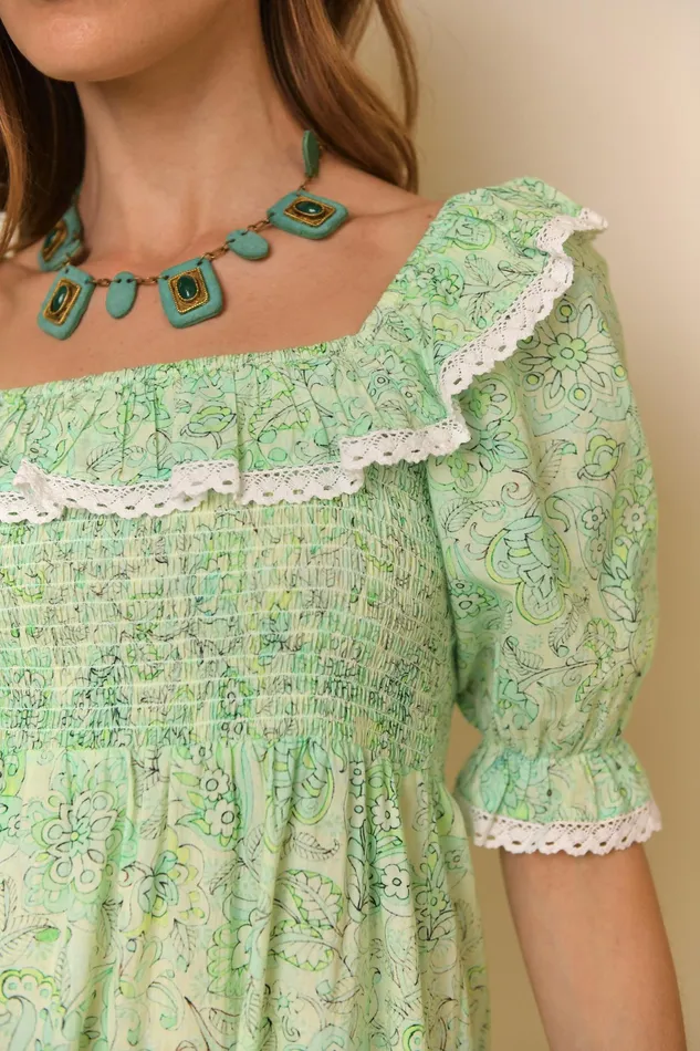 RIXO Dresses Harlow Mint Paisley 8211 Women RIXO Dresses Harlow Mint Paisley 8211 Women