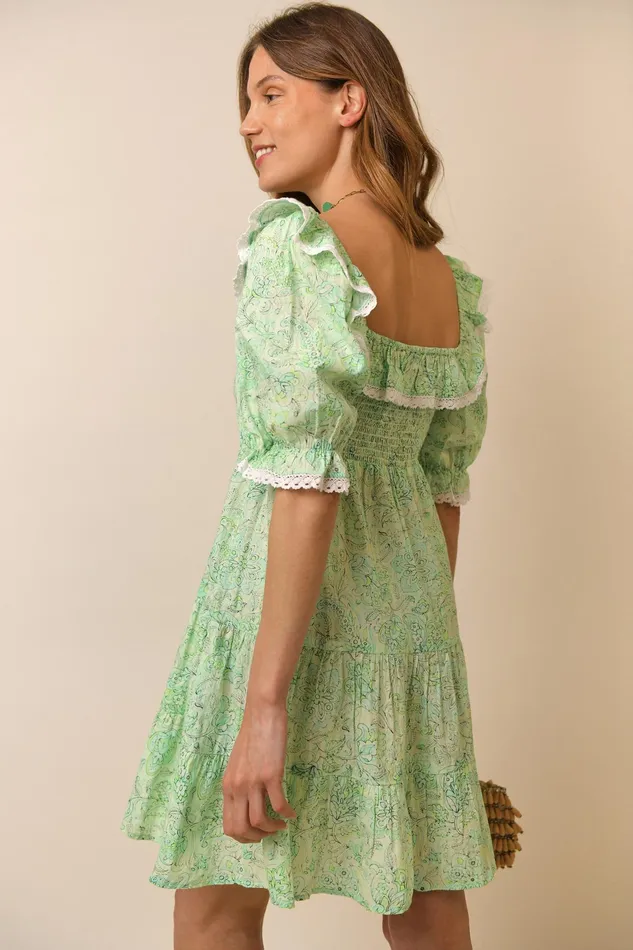 RIXO Dresses Harlow Mint Paisley 8211 Women RIXO Dresses Harlow Mint Paisley 8211 Women