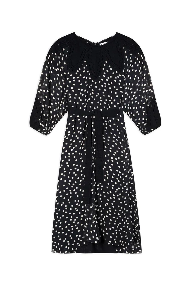 RIXO Dresses Irene Polka Dot Navy 8211 Women RIXO Dresses Irene Polka Dot Navy 8211 Women
