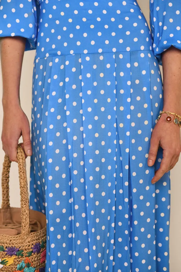 RIXO Dresses Izzy Polka Dot Blue 8211 Women RIXO Dresses Izzy Polka Dot Blue 8211 Women