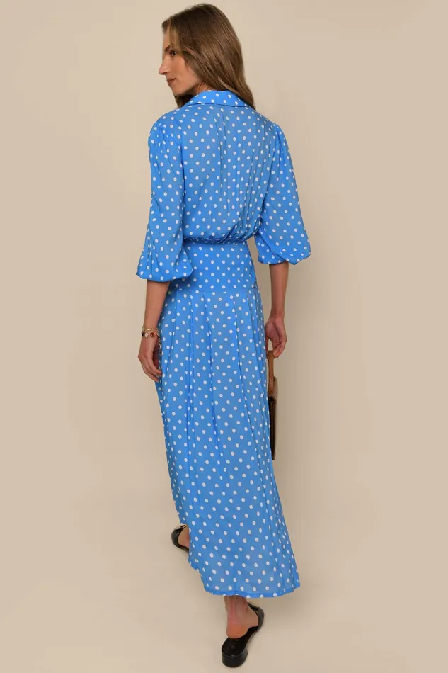 RIXO Dresses Izzy Polka Dot Blue 8211 Women RIXO Dresses Izzy Polka Dot Blue 8211 Women