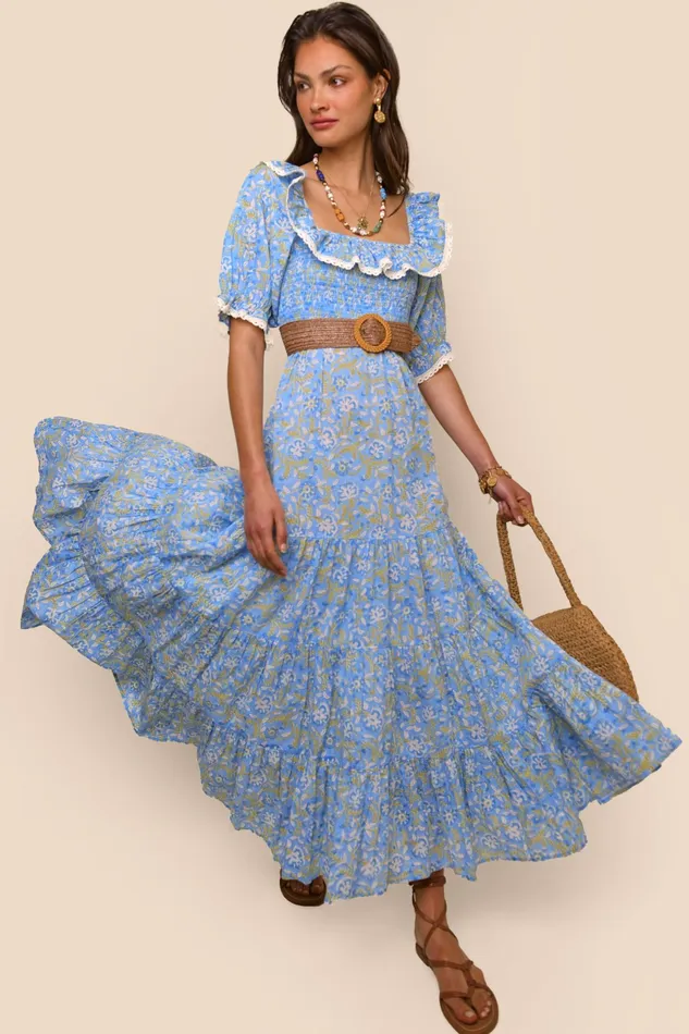 RIXO Dresses Joanie Sarasa Blue 8211 Women