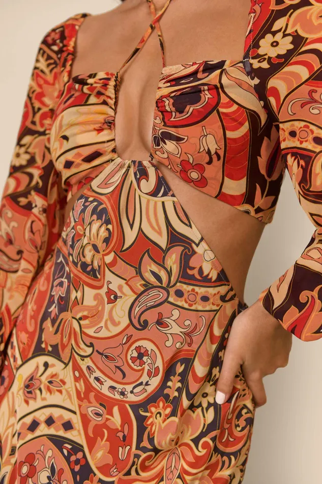 RIXO Dresses Kamilla Grace Paisley Canyon 8211 Women