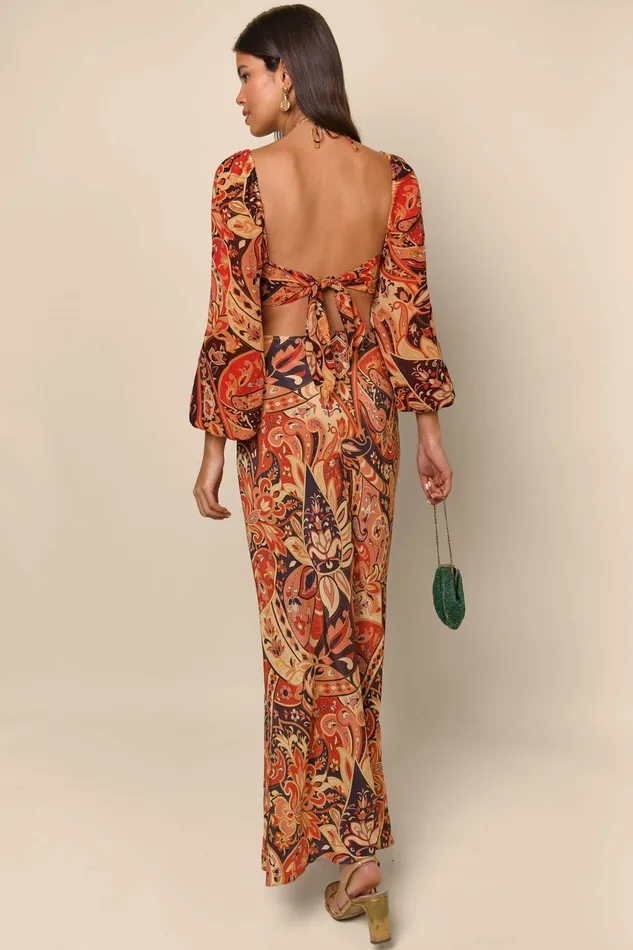 RIXO Dresses Kamilla Grace Paisley Canyon 8211 Women