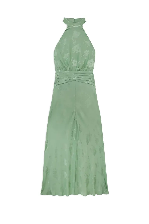 RIXO Dresses Kendra Pistachio Poppy Jacquard 8211 Women RIXO Dresses Kendra Pistachio Poppy Jacquard 8211 Women