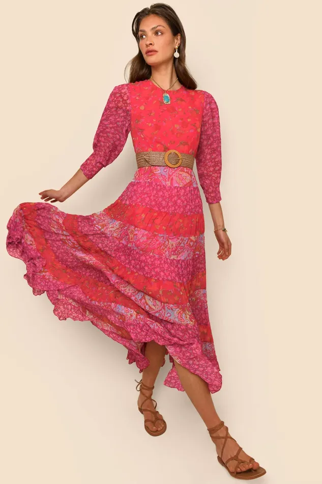 RIXO Dresses Kristen Havana Floral Plum Mix 8211 Women RIXO Dresses Kristen Havana Floral Plum Mix 8211 Women