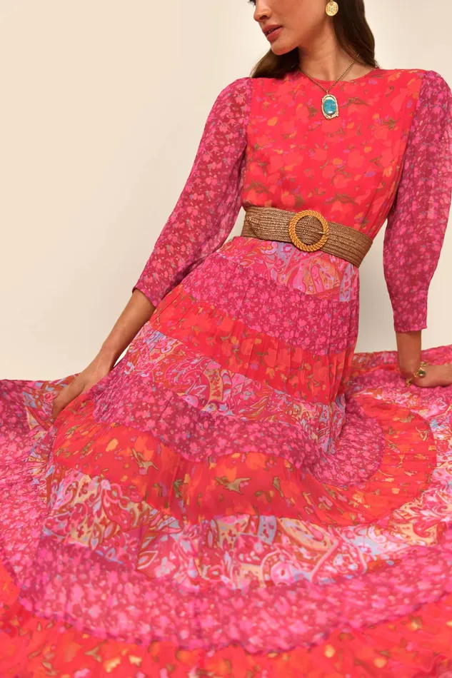RIXO Dresses Kristen Havana Floral Plum Mix 8211 Women RIXO Dresses Kristen Havana Floral Plum Mix 8211 Women