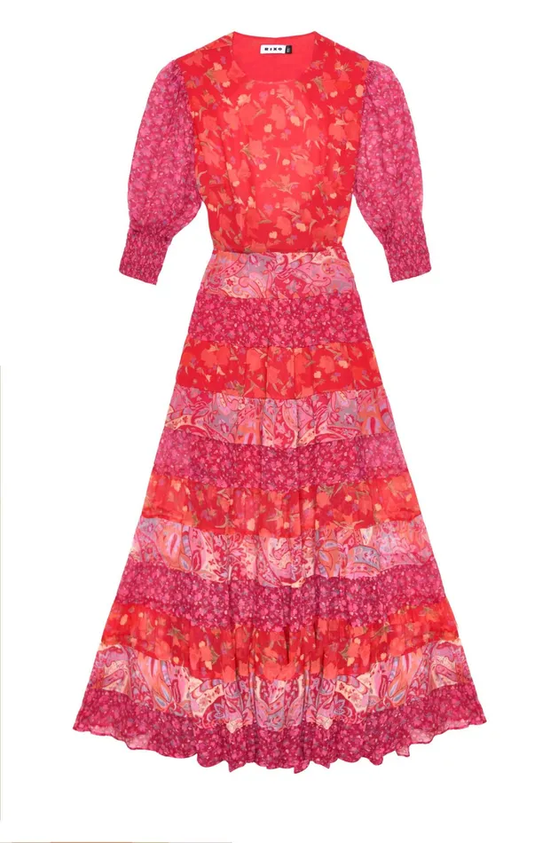 RIXO Dresses Kristen Havana Floral Plum Mix 8211 Women RIXO Dresses Kristen Havana Floral Plum Mix 8211 Women