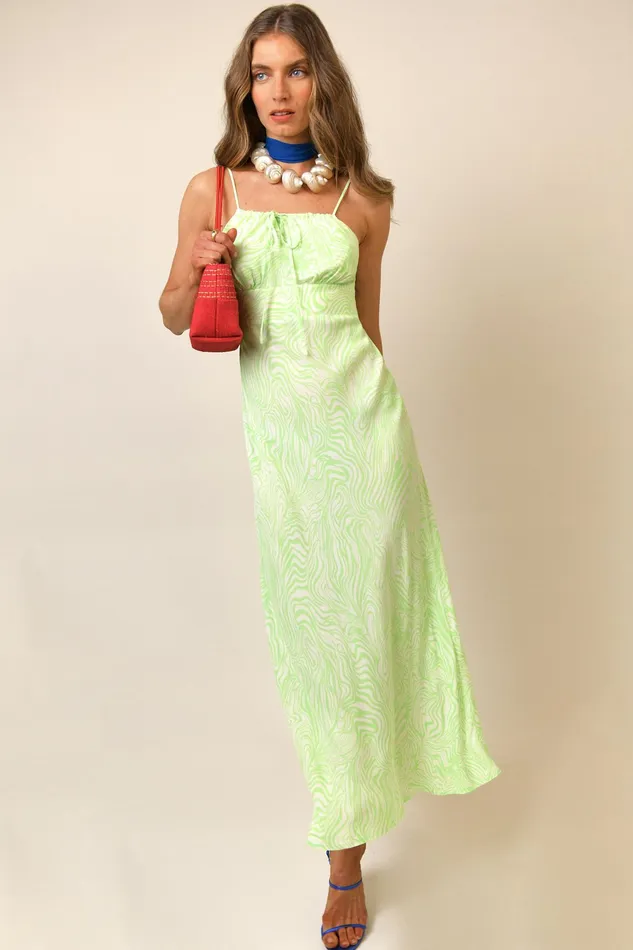 RIXO Dresses Maeve Green Marble Zebra 8211 Women RIXO Dresses Maeve Green Marble Zebra 8211 Women