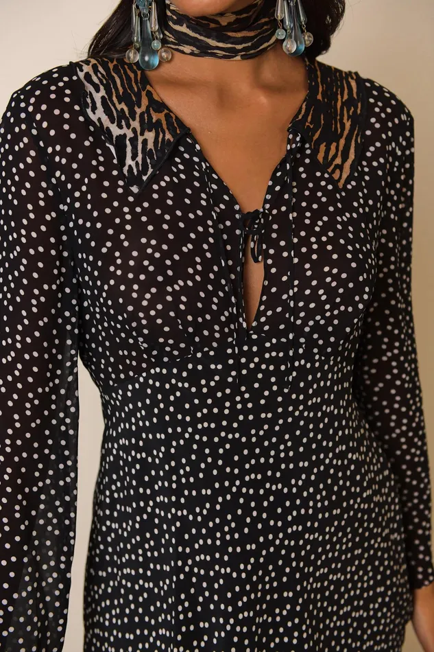 RIXO Dresses Malibu Bohemia Leopard Polka Mix 8211 Women RIXO Dresses Malibu Bohemia Leopard Polka Mix 8211 Women
