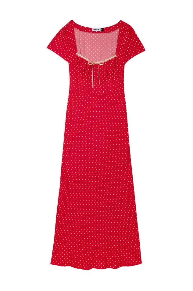 RIXO Dresses Marisa Spot Red 8211 Women RIXO Dresses Marisa Spot Red 8211 Women