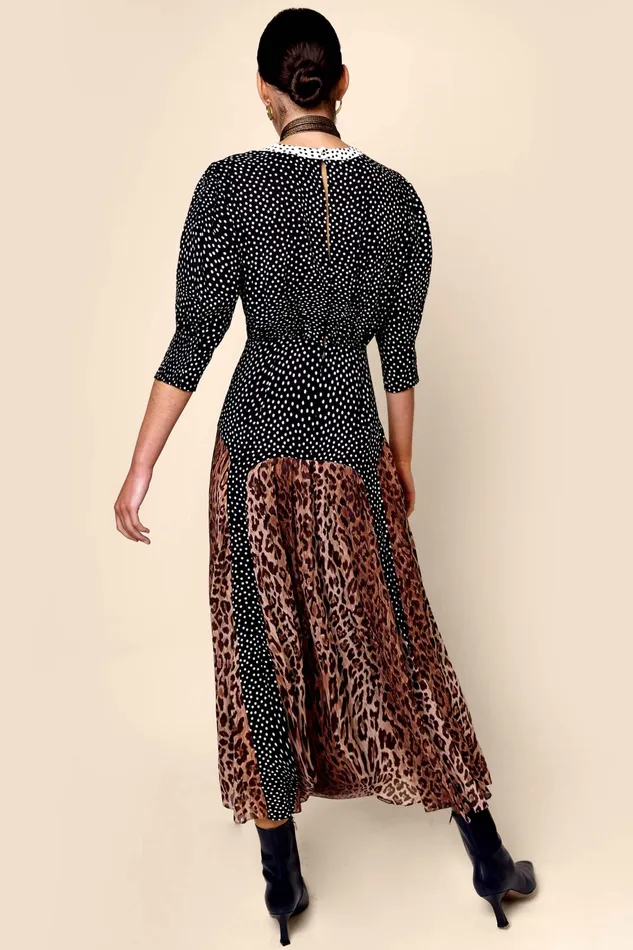 RIXO Dresses Meg Leopard Polka Dot 8211 Women RIXO Dresses Meg Leopard Polka Dot 8211 Women