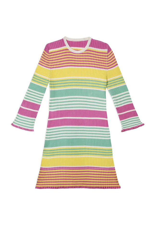 RIXO Dresses Milos Rainbow Stripe 8211 Women