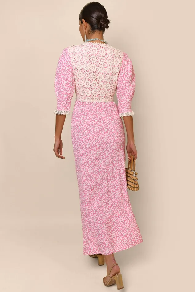 RIXO Dresses Olga Lily Trail Pink 8211 Women RIXO Dresses Olga Lily Trail Pink 8211 Women