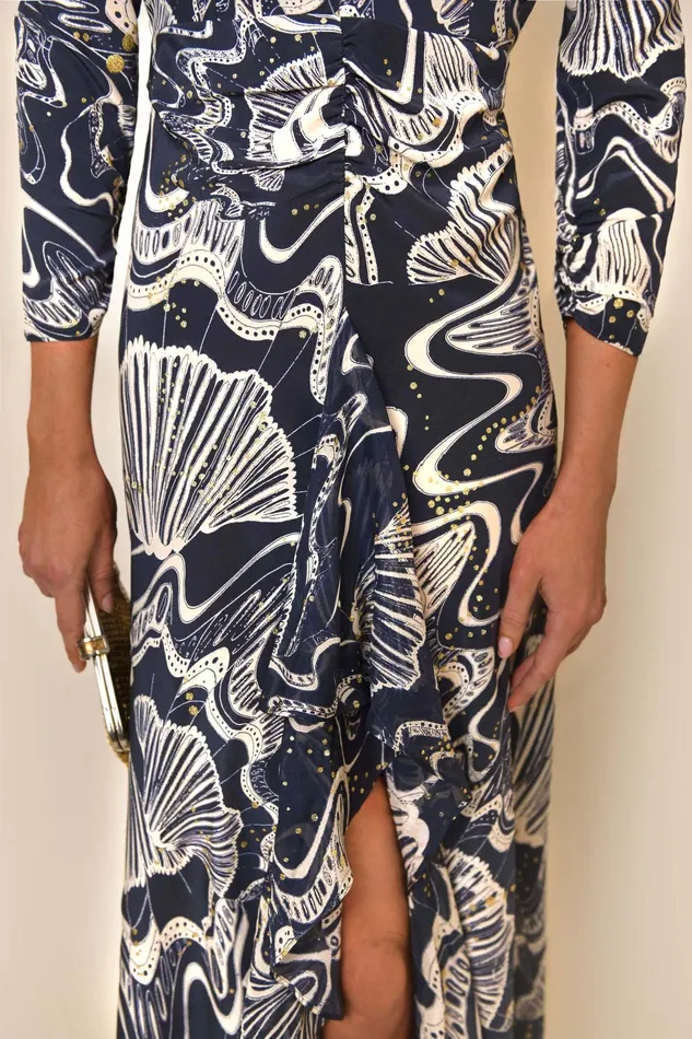 RIXO Dresses Rose Navy Glitter Psychedelic Shell 8211 Women RIXO Dresses Rose Navy Glitter Psychedelic Shell 8211 Women