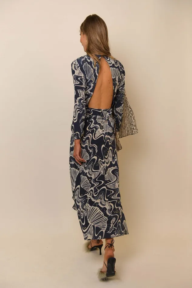 RIXO Dresses Rose Navy Glitter Psychedelic Shell 8211 Women RIXO Dresses Rose Navy Glitter Psychedelic Shell 8211 Women