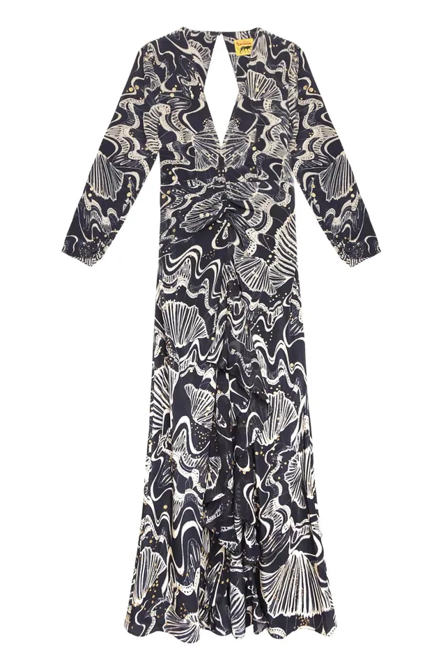 RIXO Dresses Rose Navy Glitter Psychedelic Shell 8211 Women RIXO Dresses Rose Navy Glitter Psychedelic Shell 8211 Women