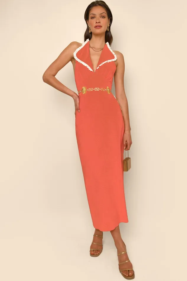 RIXO Dresses Sabrina Coral 8211 Women RIXO Dresses Sabrina Coral 8211 Women