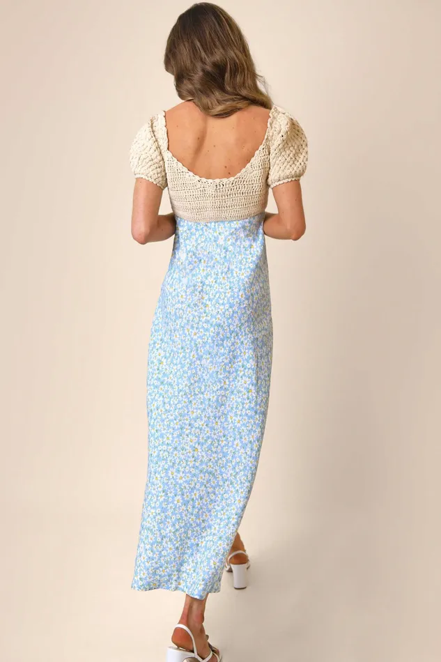 RIXO Dresses Sardinia Blue Daisy Chain 8211 Women RIXO Dresses Sardinia Blue Daisy Chain 8211 Women