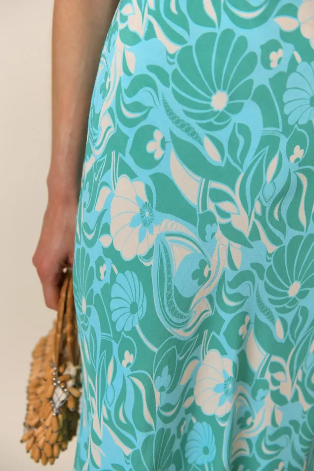 RIXO Dresses Tallulah Green Abstract Shells 8211 Women RIXO Dresses Tallulah Green Abstract Shells 8211 Women