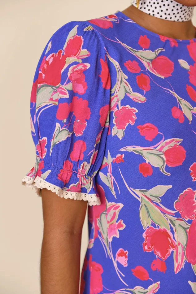 RIXO Dresses Venice Fontainhas Floral Iris 8211 Women RIXO Dresses Venice Fontainhas Floral Iris 8211 Women