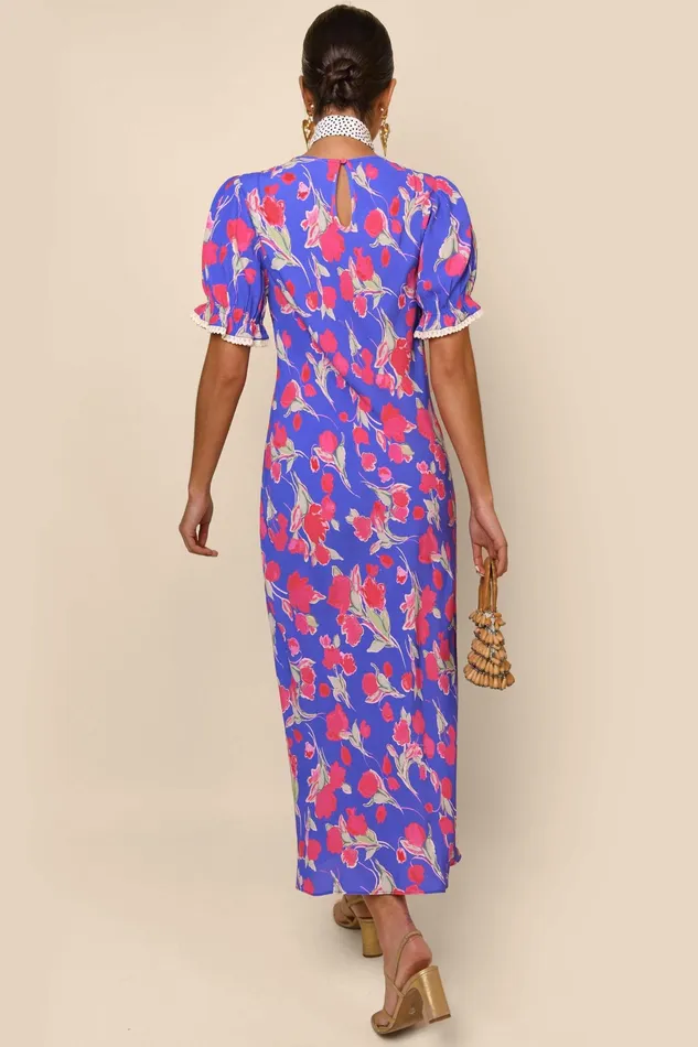 RIXO Dresses Venice Fontainhas Floral Iris 8211 Women RIXO Dresses Venice Fontainhas Floral Iris 8211 Women