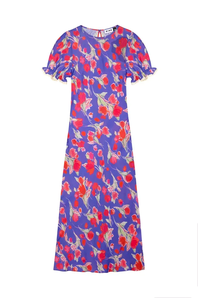 RIXO Dresses Venice Fontainhas Floral Iris 8211 Women RIXO Dresses Venice Fontainhas Floral Iris 8211 Women