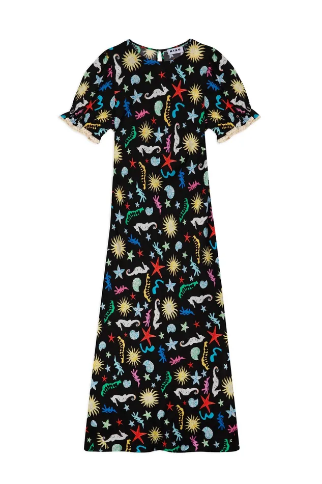 RIXO Dresses Venice Ocean Black 8211 Women RIXO Dresses Venice Ocean Black 8211 Women