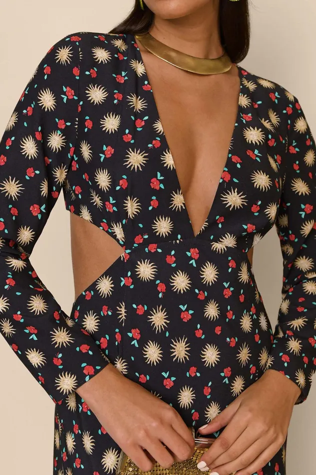 RIXO Dresses Zora Sun Petal Black 8211 Women RIXO Dresses Zora Sun Petal Black 8211 Women