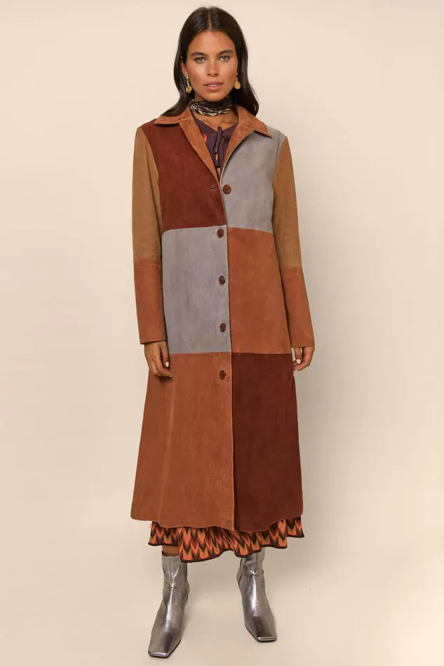 RIXO Outerwear Lindsey Patchwork Autumn 8211 Women