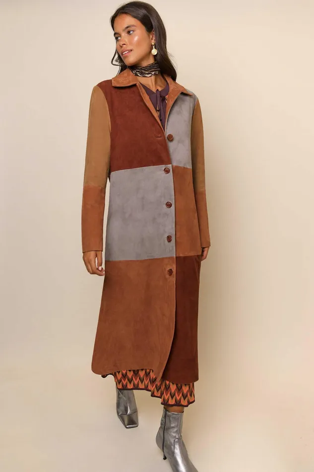 RIXO Outerwear Lindsey Patchwork Autumn 8211 Women