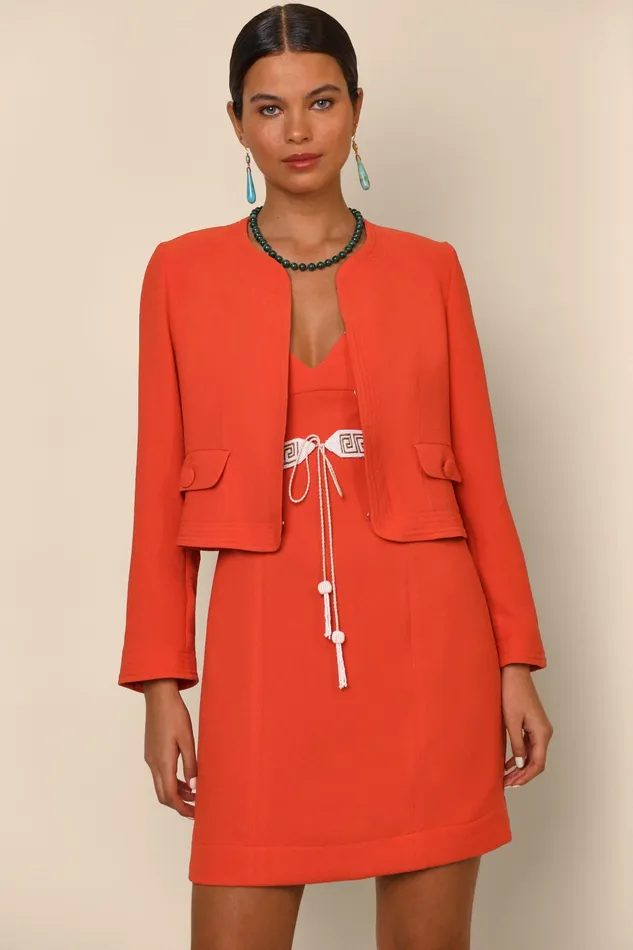 RIXO Outerwear Maryanne Red 8211 Women